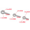 Wholesale Stainless steel sheep horn nail jewelry accessories