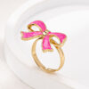 Wholesale 1 Piece/4 Piece Set Oil Dropping Bow Ring