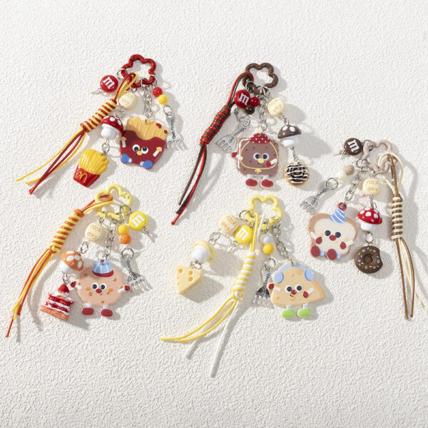 O1CN01qGJPes1WtWJgOXwuC_2220577792846-0-cib Wholesale Cute Star Mushroom Dessert Cartoon Keychain