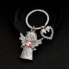 Wholesale Smile Guardian Angel Jewelry Zircon Love Keychain
