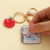 Wholesale Acrylic Apple Alphabet Teacher's Day Keychain