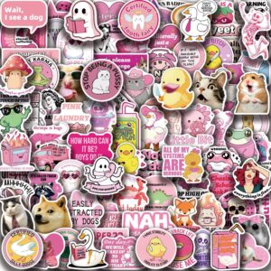 Wholesale 100pcs pink cartoon character Waterproof Vinyl Stickers