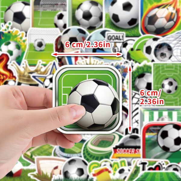 Wholesale 50 football graffiti stickers sports ball waterproof decorative stickers