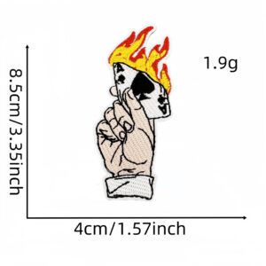 Playing card embroidery patch 4#