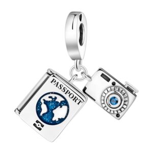 Otc1116-passport visa camera travel pendant