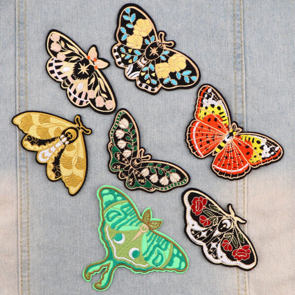 O1CN01qMwd8o20Q9DK8p196_2215389716843-0-cib Wholesale Butterfly Cloth Patch Insect Embroider Patch Clothing Luggage Accessories
