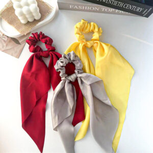 Satin Ribbon Large Intestinal Ring-3pcs-B