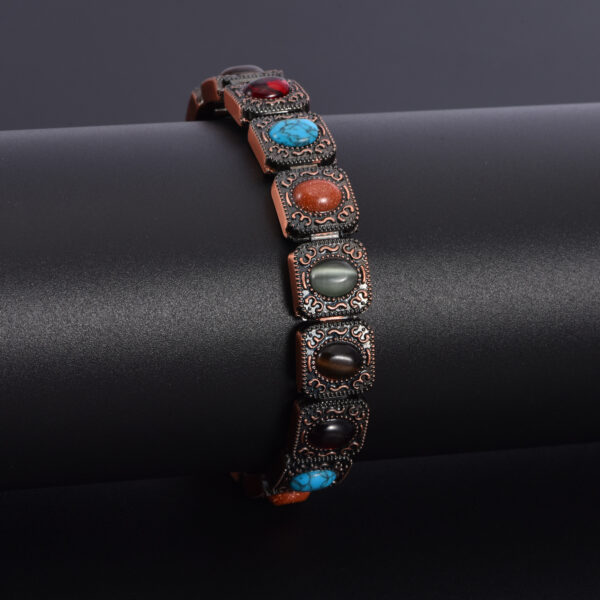Wholesale Colorful Full Diamond Shining Square Bracelet