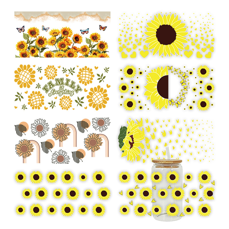 Wholesale UV Transfer Paste Glass Crystal Label Crystal Paste Cross-border Special Paste for 16oz Glass C 23cmX11cm