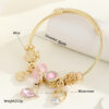 O1CN01qPdI7u2LDsX6rOl5K_2206398079659-0-cib Wholesale Sweet rhinestone heart-shaped bead stainless steel bracelet