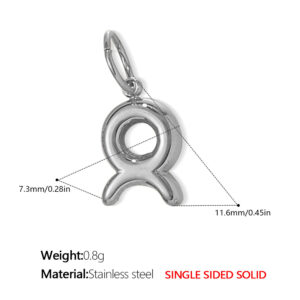Pj431s4 taurus steel color solid pendant