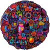 Wholesale 50 Cool Neon Graffiti Stickers