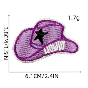 Purple hat cloth patch 5#