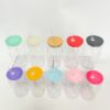 Wholesale PC plastic cup 16oz jelly colored single-layer plastic cup