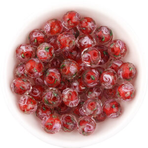 Red / The diameter is about 10mm, the thickness is about 7.6mm, and the aperture is about 1.8mm.