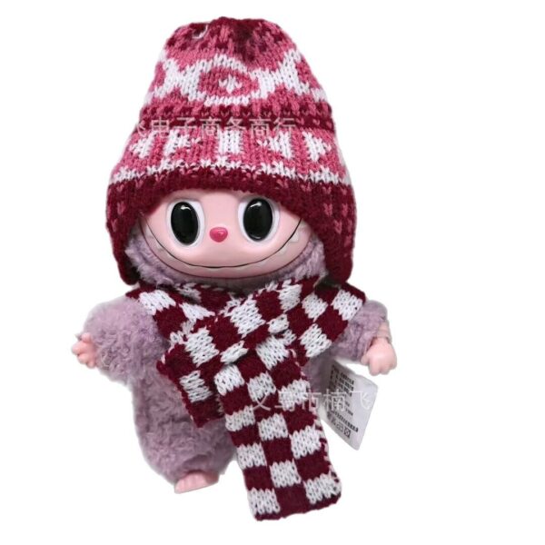 Wholesale Doll Knitted Scarf Christmas Wide Cute 20cm