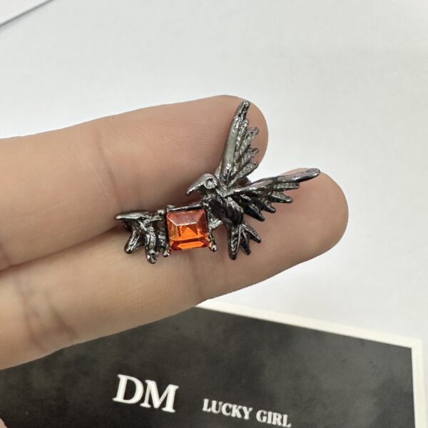 Wholesale Dark Crow Diamond Set Sweet Cool Ring