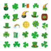 Wholesale St. Patrick's Day Four-Leaf Clover Car Series Waterproof Vinyl Stickers