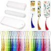 Wholesale 30pcs blank transparent acrylic tassel decorative bookmark