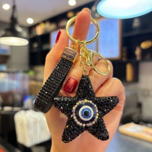 Fully Diamonded Star Demon Eye (Black) / 5.1*5.1