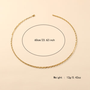 Stainless steel rectangular chain