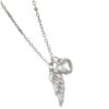 Wholesale Double-flying Tanabata Couple Hollow Wings Love Pendant Necklace