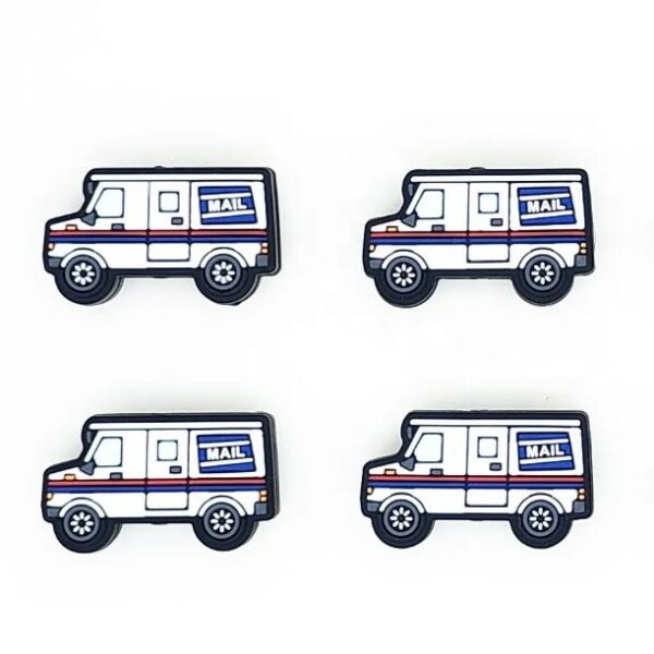 Wholesale Cross-border Explosions New Fire Truck Silicone Beads TK Live DIY Amazon String Pen Beads Accessories