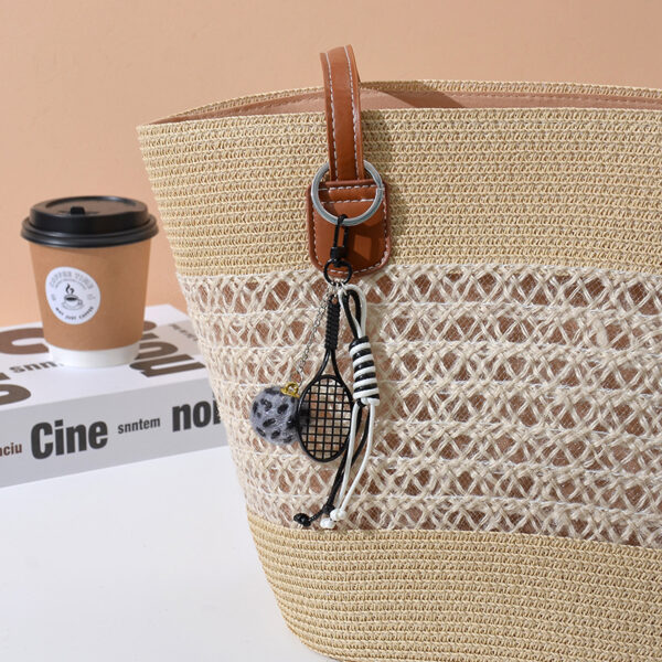 O1CN01qbThYf1WtWI843PBb_2220577792846-0-cib Wholesale Simulated Tennis Hairball Cute Mini Keychain