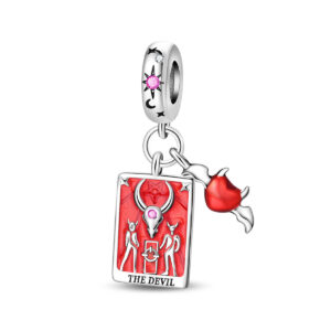 Pac1820-devil's positive card pendant