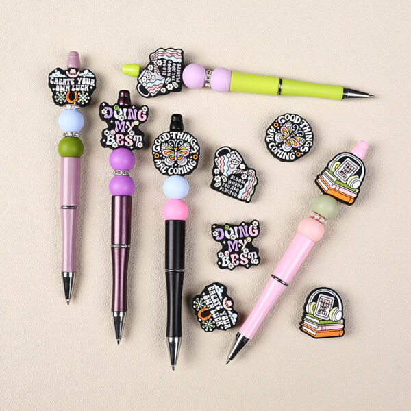 O1CN01qcOqDH1CRJW078cwe_2217794230077-0-cib Wholesale 20pcs English Children's Cartoon Letter Glue Silicone Beads