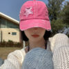 Wholesale Retro hole pink wide cap baseball cap