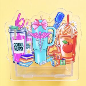 B566-teacher and nurse drink pen holder