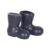 Wholesale Miniature plastic black short boots Doll Accessories