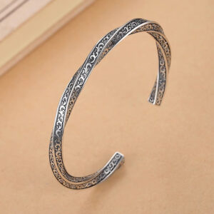 Silver arabesque bracelet 0216