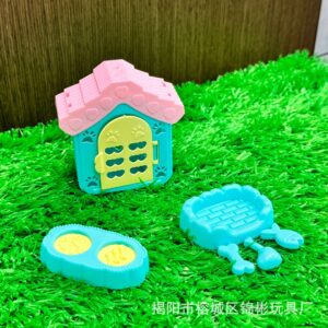 Dog house three-piece set-blue