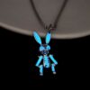 Wholesale Rabbit Luminous Pendant Women's Light Men's Luminous Accessories Stainless Steel Chain