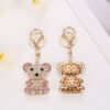Wholesale Rhinestone Teddy Bear Keychain