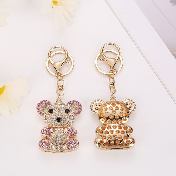 Wholesale Rhinestone Teddy Bear Keychain