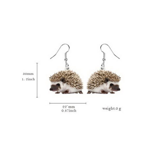 Wholesale Cock Cow Hamster Piglet Chick Hedgehog Squirrel Rabbit Cat Puppy Chameleon Animal Earrings