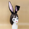Wholesale Easter black pink cute bunny ear headband