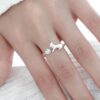 Wholesale Cat Moonstone Cute Open Ring