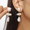 Wholesale Baroque pearl earrings