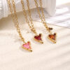 Wholesale Acrylic heart pendant necklace