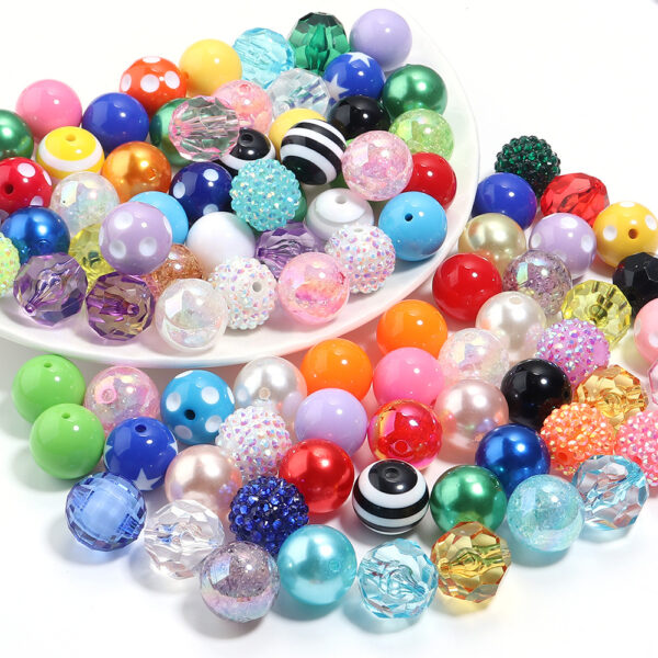 O1CN01qqmMX62HlXFQMJUeq_2206784719191-0-cib Wholesale Candy resin stripe beads 20mm color resin round beads
