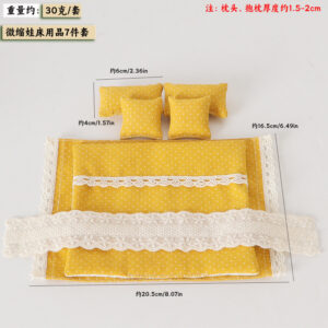 Polka Dot Style 7-Piece Bedding Set (Comfort, Pillow, Sheet)