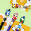Wholesale Owl Series Creative Bead Jewelry Soft Rubber Beads