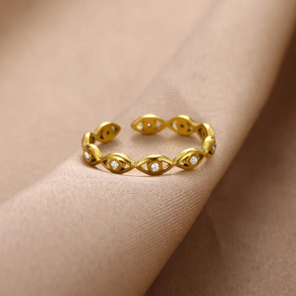 Wholesale Fashion Personalized Devil's Eye Opening Index Finger Ring
