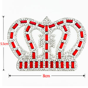 3*7 red glass + diamond / Transparent double-sided tape