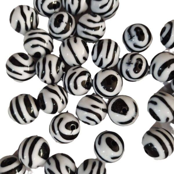 O1CN01qvDwT31QErIFSZ1Kk_2201245431945-0-cib Wholesale 5PCS 20mm Acrylic Zebraprint Printed Bead