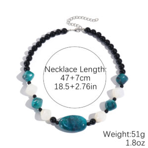 N2511-30 special-shaped blue and white spaced gems